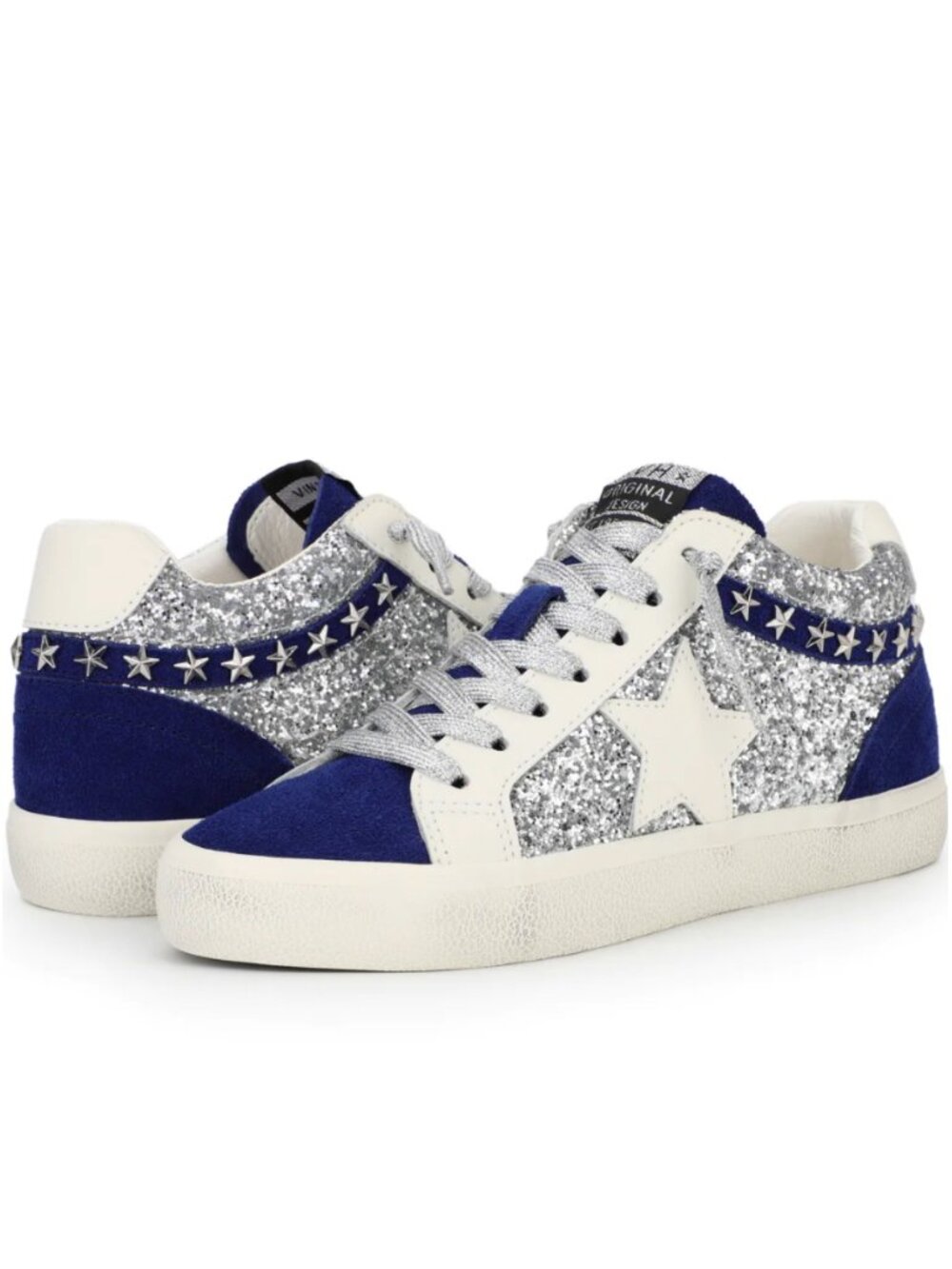 NIB Vintage Havana Yaya Navy/Silver Multi Sneaker Size 8